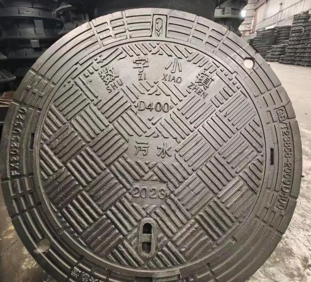陆丰球墨铸铁防沉降井盖展示